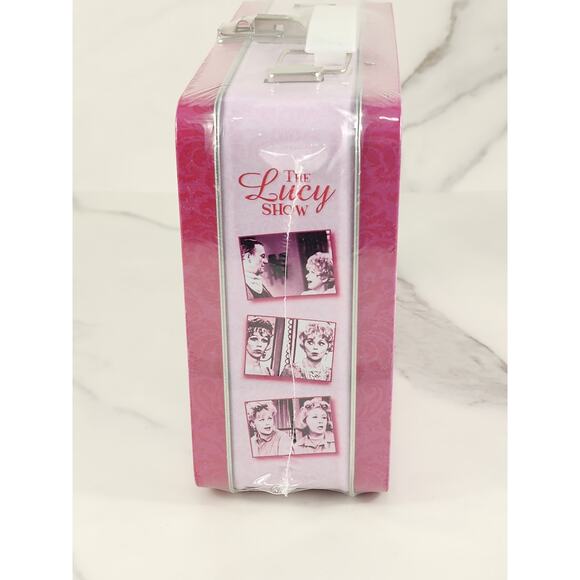 The Lucy Show Pink Tin Lunch Box New Sealed Included 2 DVD Lucille Ball 2009 - Picture 4 of 14
